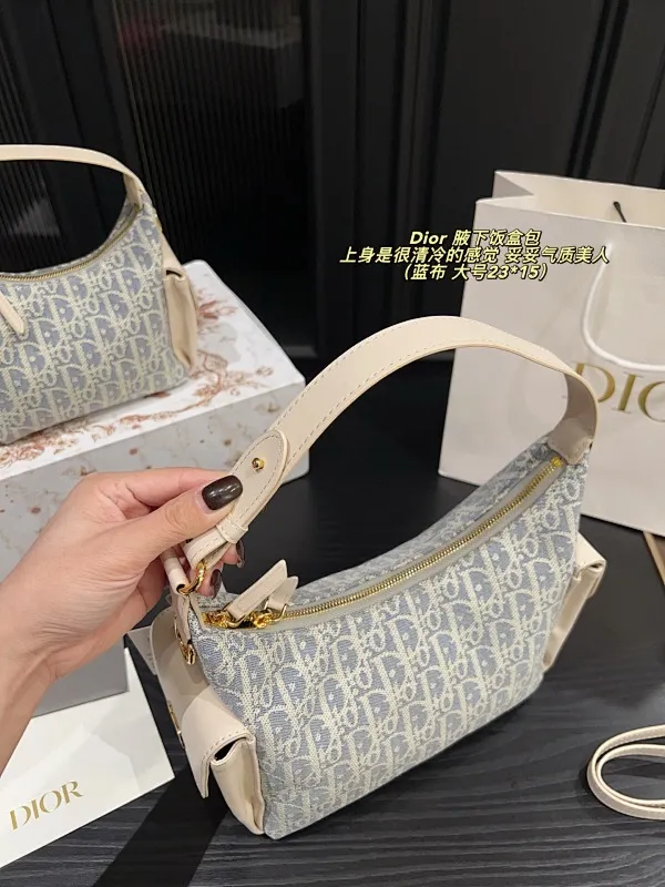All categories Official website "Brand Women's Bags" Women's Bags 💙 DIOR 2025 new DIOR armpit bag