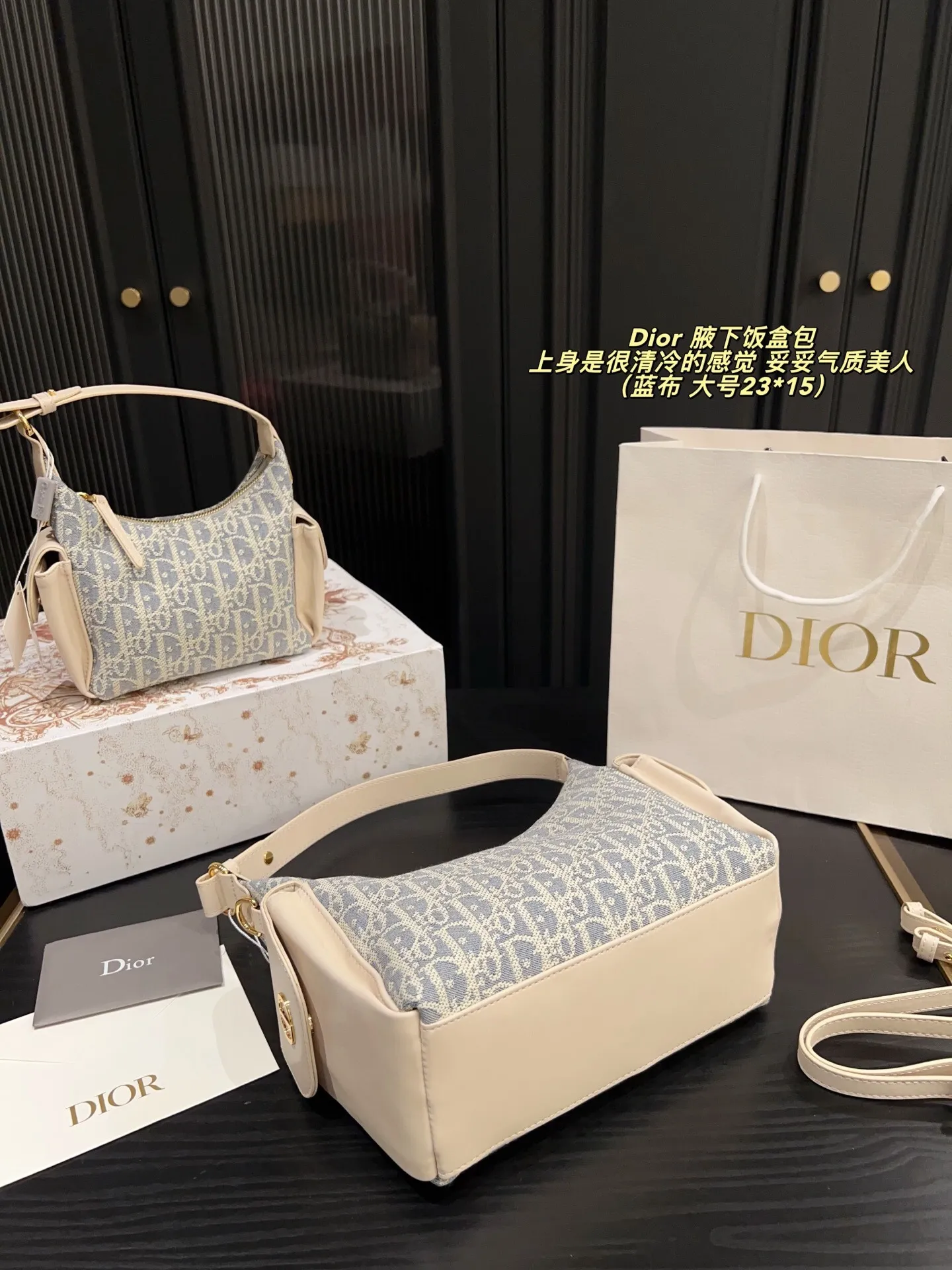 All categories Official website "Brand Women's Bags" Women's Bags 💙 DIOR 2025 new DIOR armpit bag