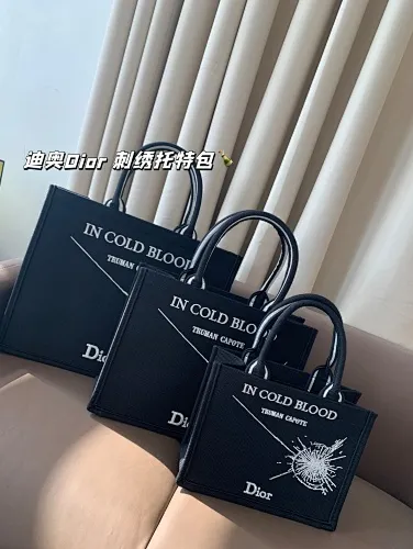 All Categories Official Website "Brand Women's Bags" Women's Bags 💙 DIOR 2025 New DIOR Embroidered Tote Bag