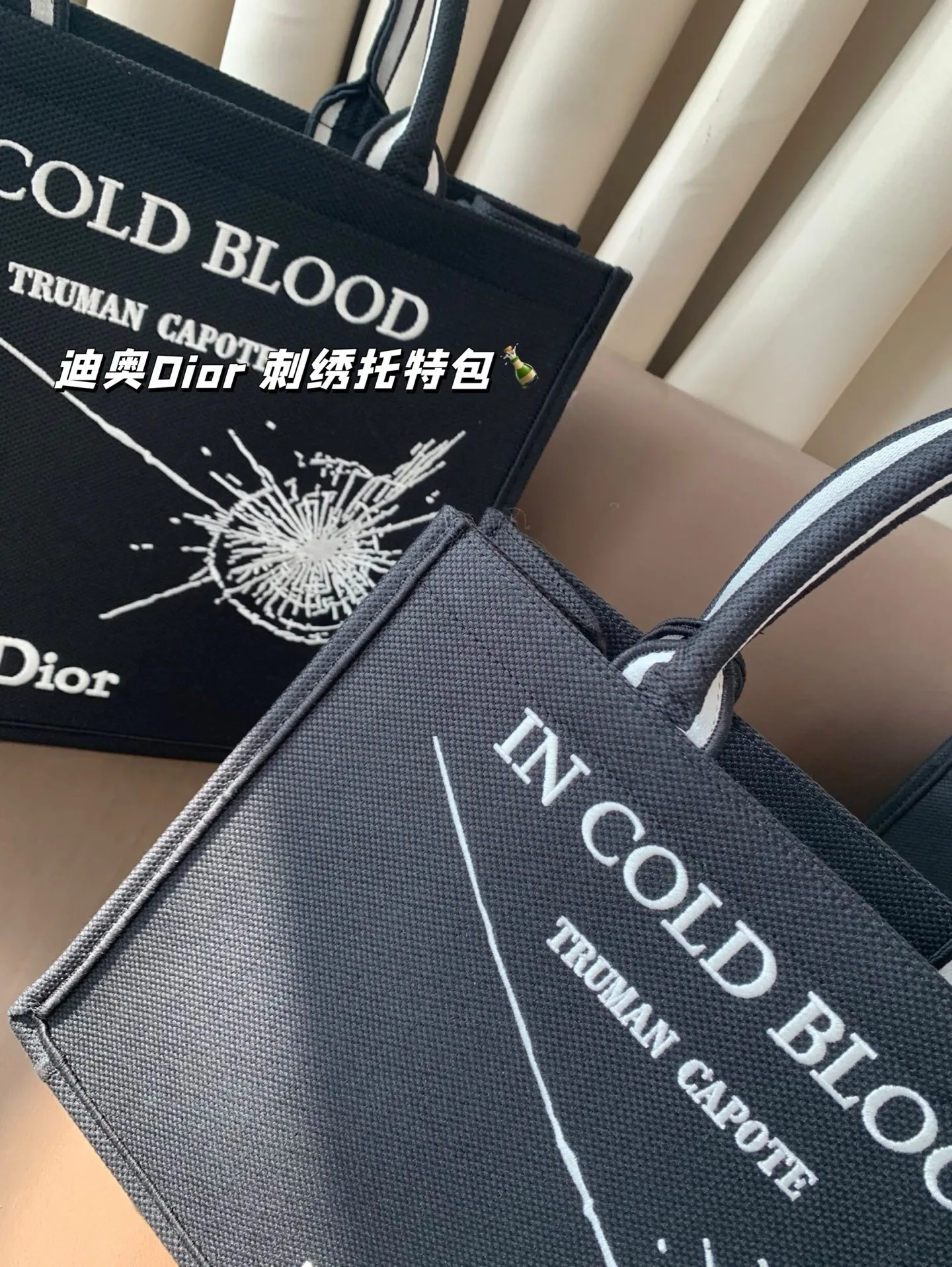 All Categories Official Website "Brand Women's Bags" Women's Bags 💙 DIOR 2025 New DIOR Embroidered Tote Bag
