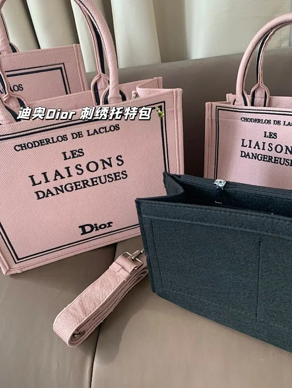 All Categories Official Website "Brand Women's Bags" Women's Bags 💙 DIOR 2025 New DIOR Embroidered Tote Bag