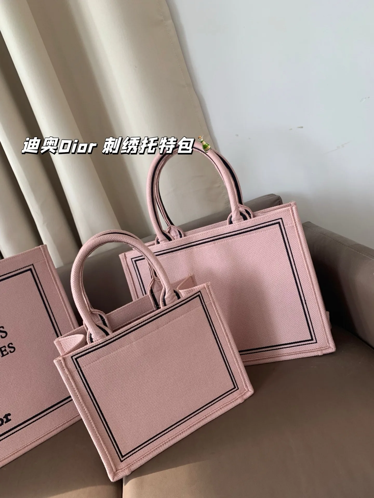 All Categories Official Website "Brand Women's Bags" Women's Bags 💙 DIOR 2025 New DIOR Embroidered Tote Bag