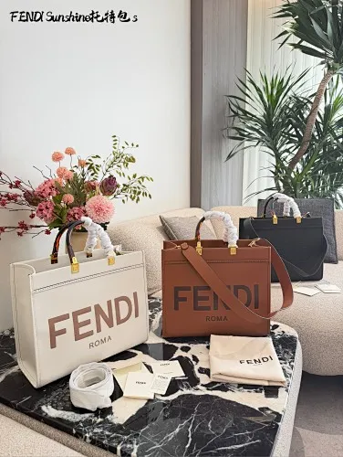 All Categories Official Website "Brand Women's Bags" Women's Bags 💙 FENDI 2025 New FENDI Sunshine Medium Tote Bag