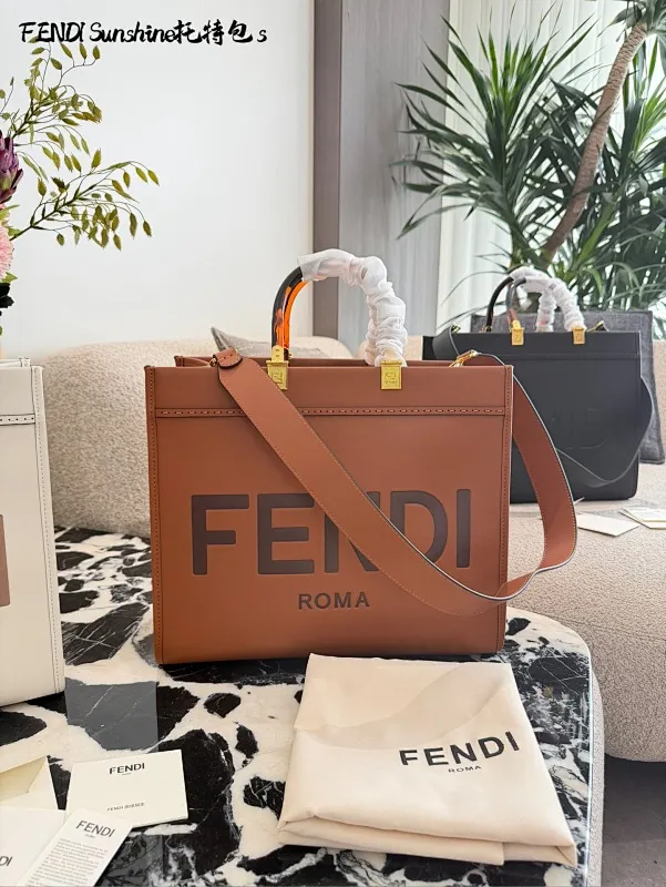 All Categories Official Website "Brand Women's Bags" Women's Bags 💙 FENDI 2025 New FENDI Sunshine Medium Tote Bag