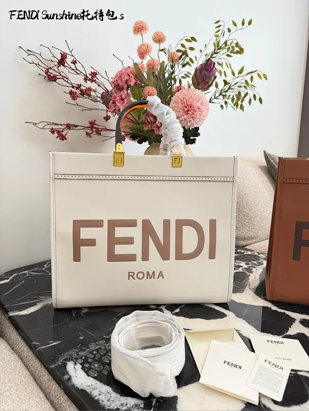 All Categories Official Website "Brand Women's Bags" Women's Bags 💙 FENDI 2025 New FENDI Sunshine Medium Tote Bag