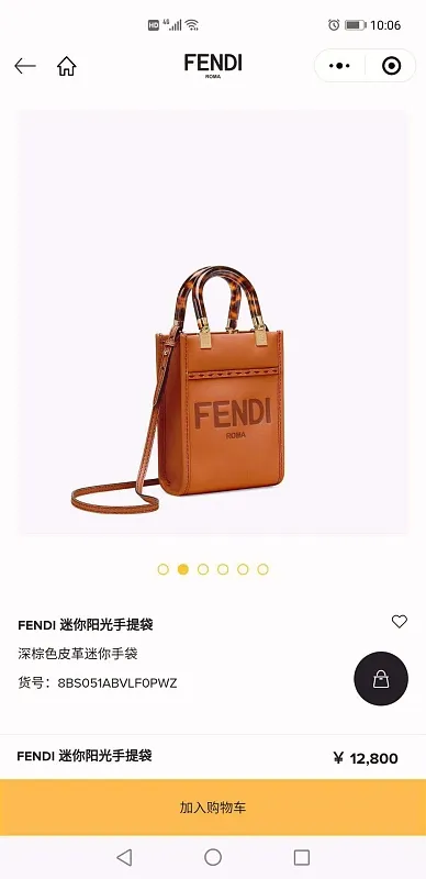 All Categories Fendi Women's Bags (Fendi) Fendi Original Order 8376