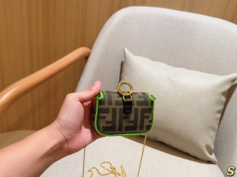 All categories Official website "Brand Women's Bags" Women's Bags 💙 FENDI 2025 new fendi mini lipstick bag coin purse