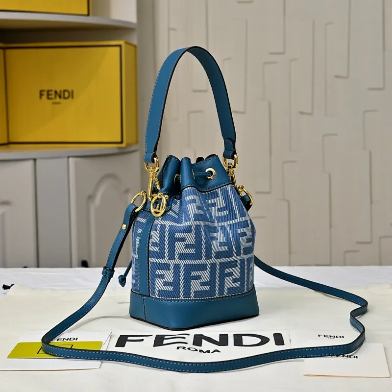 All Categories Official Website "Brand Women's Bags" Women's Bags 💙 FENDI 2025 New Fendi Bucket Bag