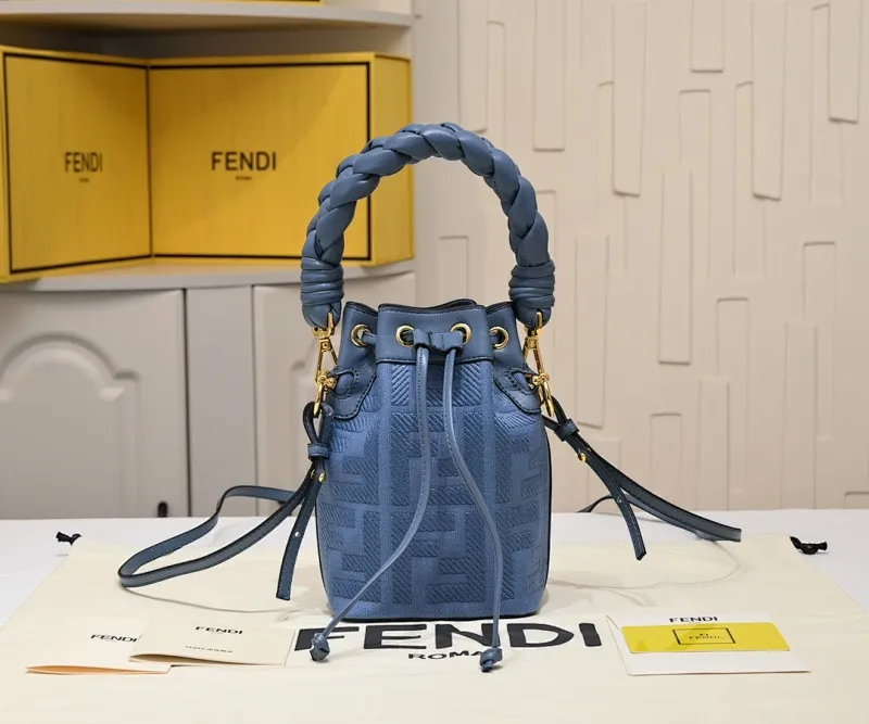 All Categories Official Website "Brand Women's Bags" Women's Bags 💙 FENDI 2025 New Fendi Bucket Bag