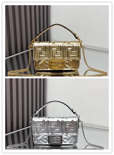 All Categories Fendi Women's Bags (Fendi) Fendi Original Order 52039 Gold and Silver