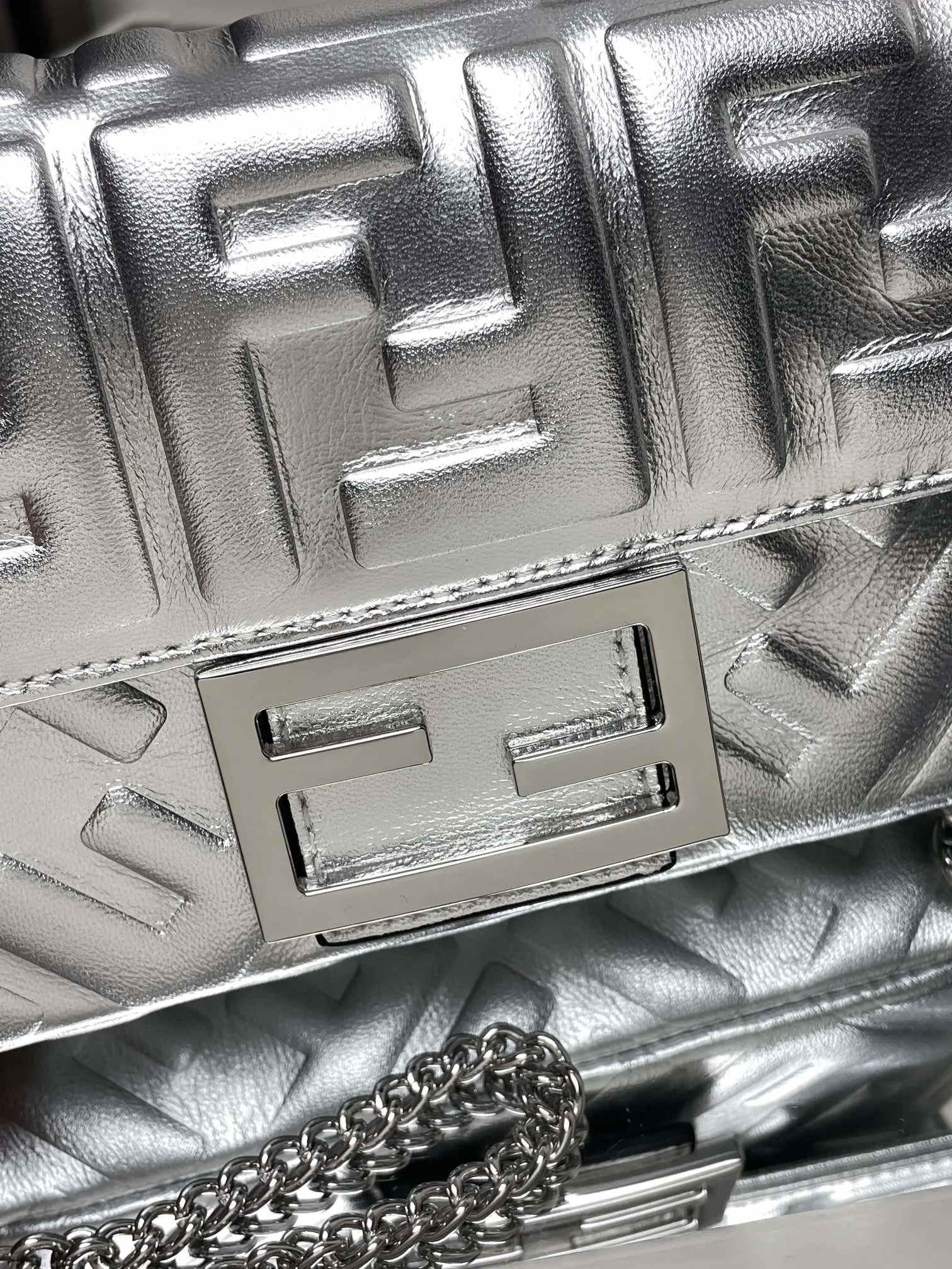 All Categories Fendi Women's Bags (Fendi) Fendi Original Order 52039 Gold and Silver