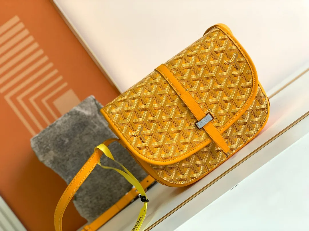 P1300🉐BELVÉDÉRE small bag is equipped with smart shoulder straps and secure closure system, suitable for various occasions, simple and elegant, lightweight and practical. Features multiple exterior and interior pockets to easily separate your belongings. Material: GOYARDINE canvas & DECIZE calf leather, detachable and adjustable shoulder strap, search code: 8016 pebbled pattern SIZE: size, weight: 16X7X22 (CM)