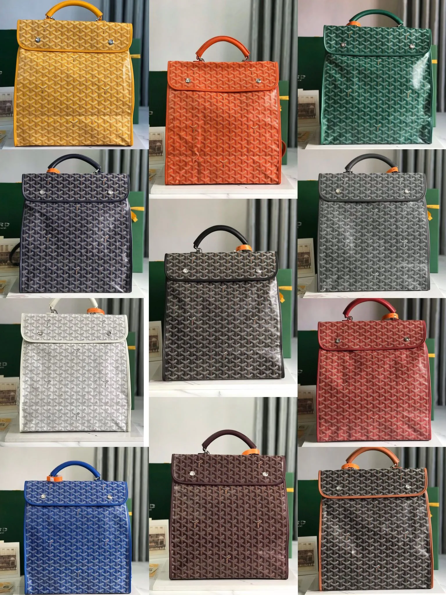 720❤️Goyard Saint Leger folding backpack Size: 33*35*16cm 🔎: 020318/020191