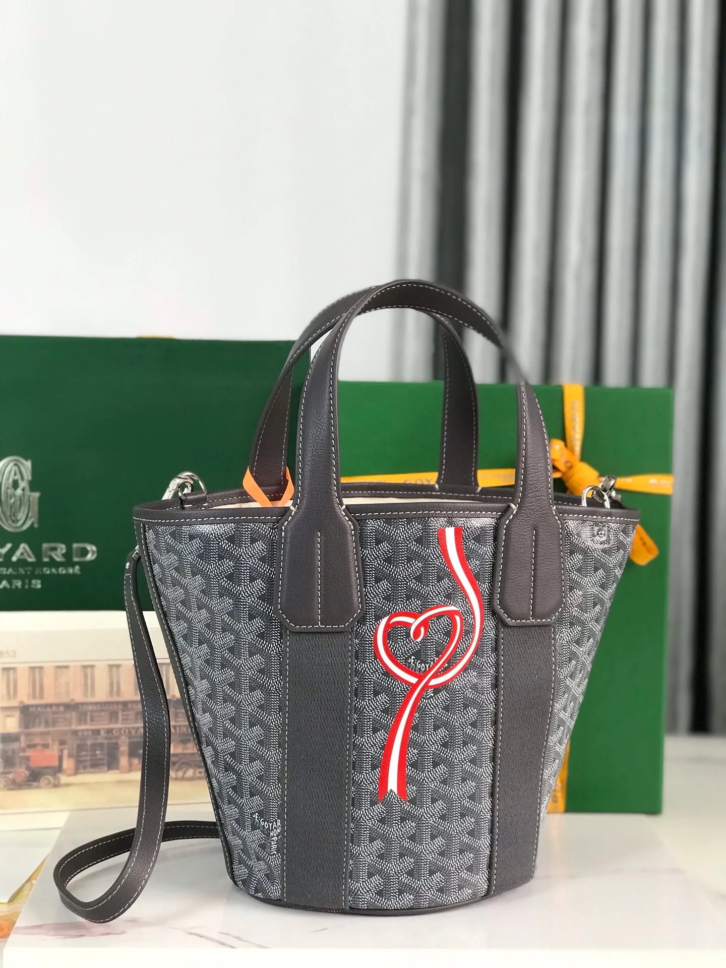 670💝Gray/ribbon love 120230