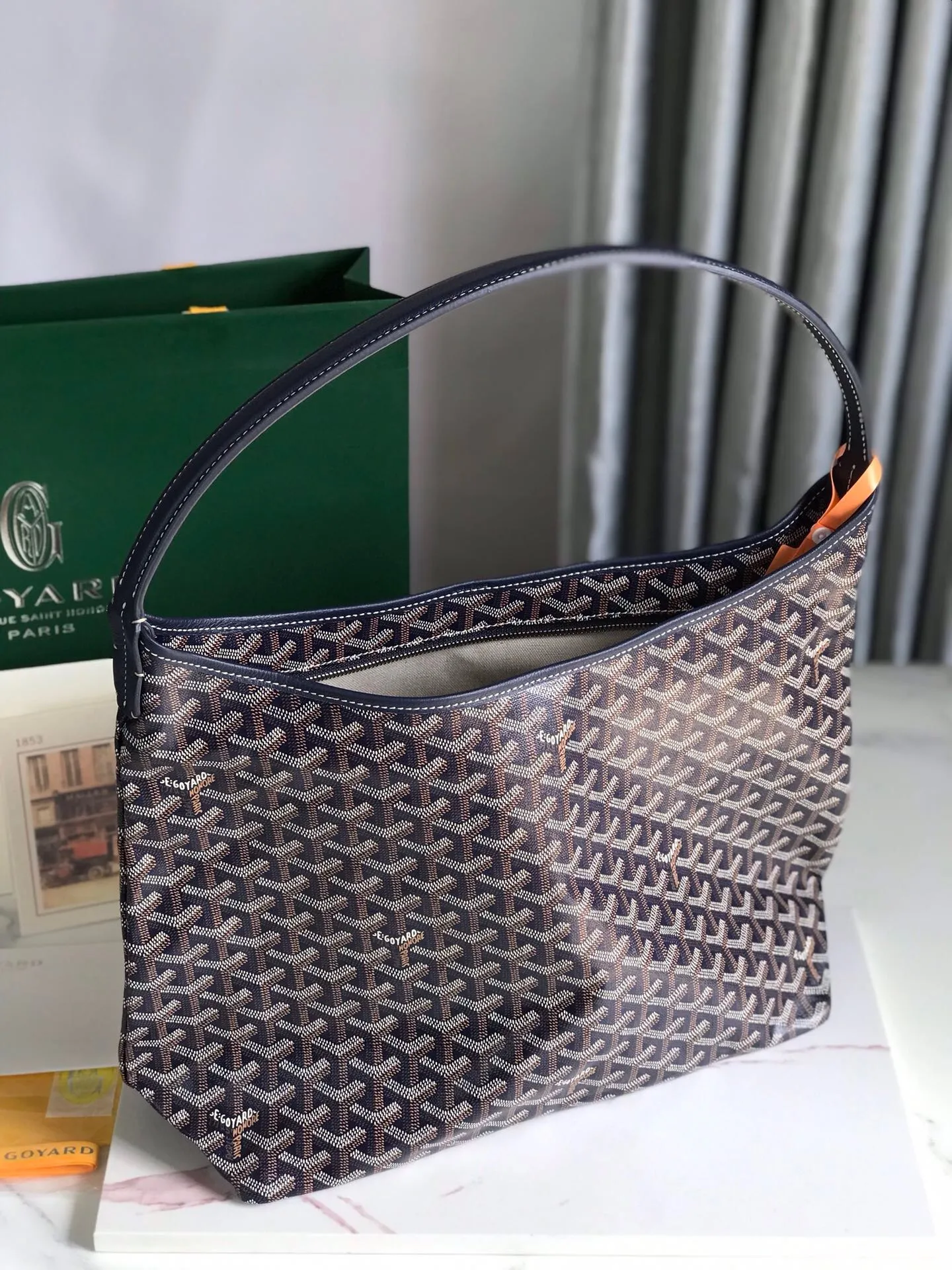 All Categories Official Website "Brand Women's Bags" Women's Bags 💙GOYARD 2025 New Goyard Hobo Bohème Hobo Bag Underarm Bag