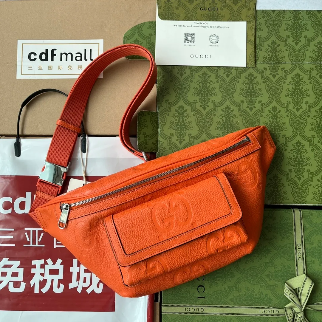 All categories 💚 Top version men’s bags 💚 GUCCI 2023 new GUCCI original leather waist bag