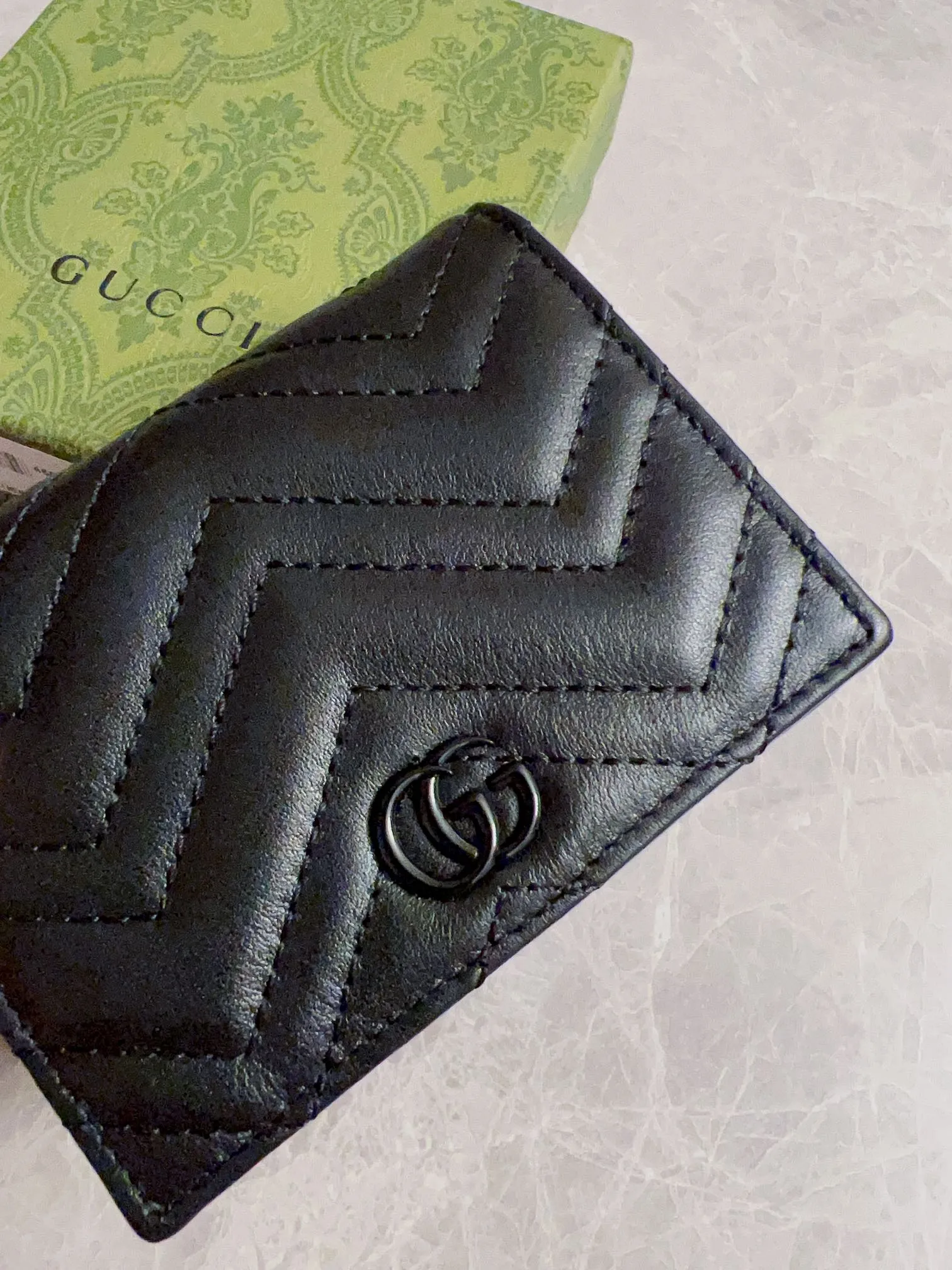 💰350 🇮🇹🇮🇹Original new product on the market! (card holder ~ wallet) counter quality, top-quality original goods, real photos! Style No. 466492 Black Double G~🎈🎈🎈Dimensions: Width 11X Height 8X Side Width 3, 👏👏👏 Shipped
