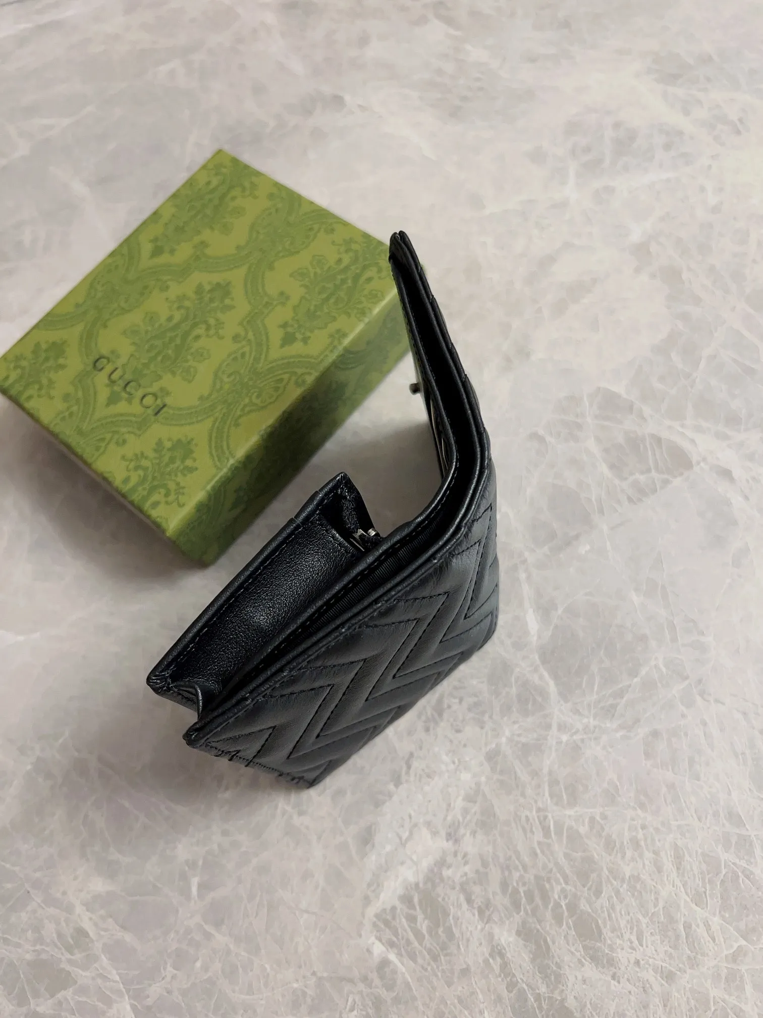 💰350 🇮🇹🇮🇹Original new product on the market! (card holder ~ wallet) counter quality, top-quality original goods, real photos! Style No. 466492 Black Double G~🎈🎈🎈Dimensions: Width 11X Height 8X Side Width 3, 👏👏👏 Shipped