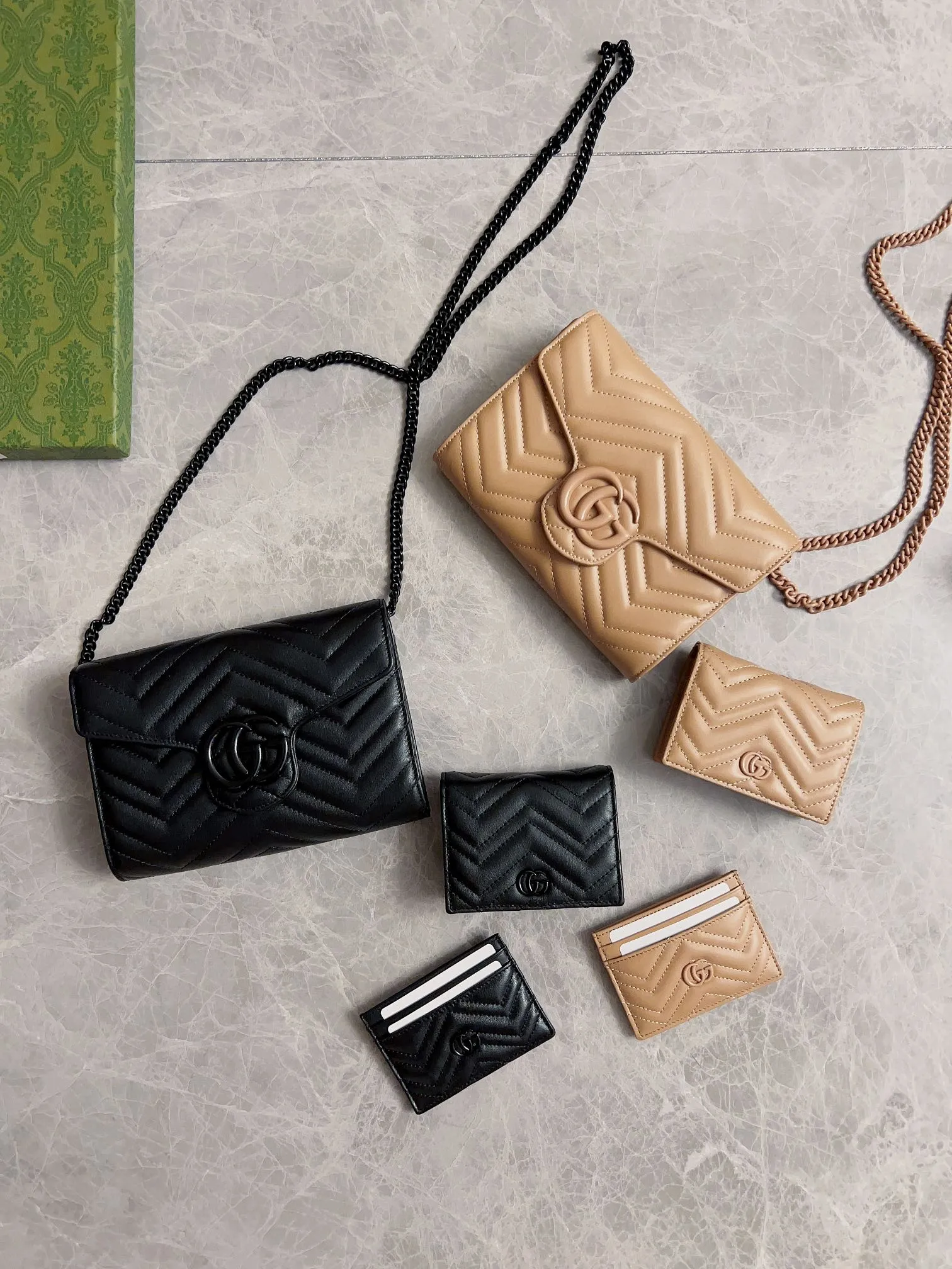💰350 🇮🇹🇮🇹Original new product on the market! (card holder ~ wallet) counter quality, top-quality original goods, real photos! Style No. 466492 Black Double G~🎈🎈🎈Dimensions: Width 11X Height 8X Side Width 3, 👏👏👏 Shipped