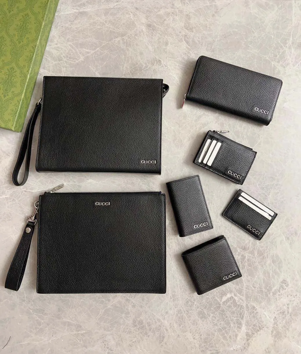 💰350🇭🇺🇭🇺Counter quality, top-quality original goods, real photos! 🧬🧬Model number: 771158 Black leather🧬🧬Size: 12x8cm