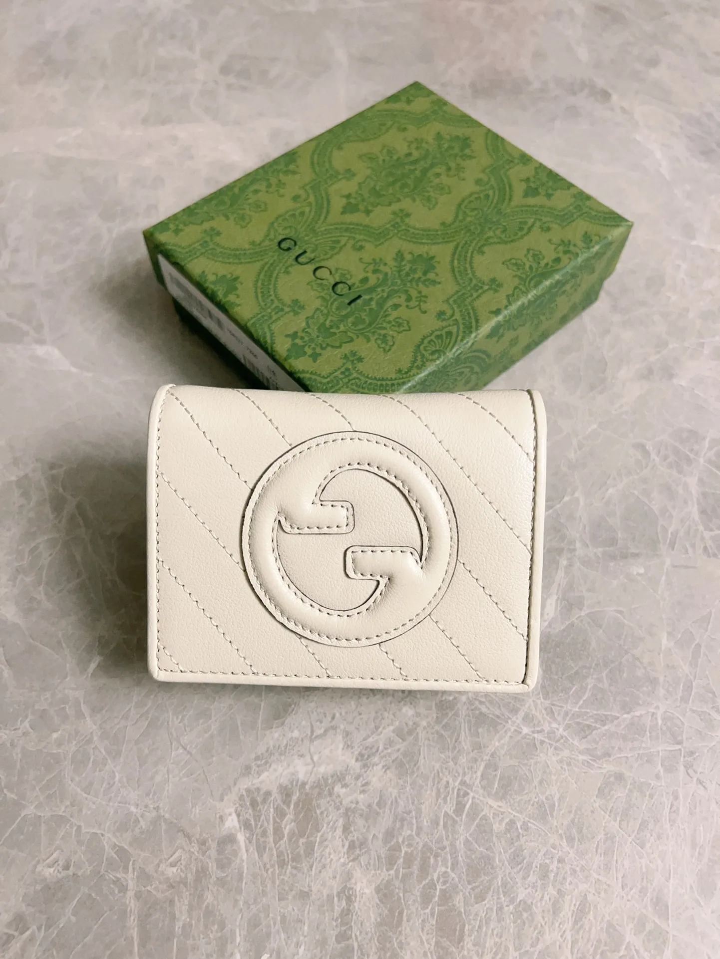 💰410 🇭🇺🇭🇺Gucci Blondie series card holder wallet Model: 760317 Size: 11x8.5x3cm (thick) Color: white, black, gray, brown, pink, green/original leather. Made in Italy