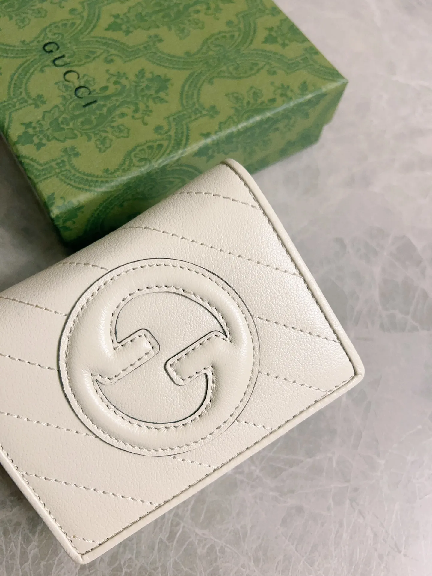 💰410 🇭🇺🇭🇺Gucci Blondie series card holder wallet Model: 760317 Size: 11x8.5x3cm (thick) Color: white, black, gray, brown, pink, green/original leather. Made in Italy