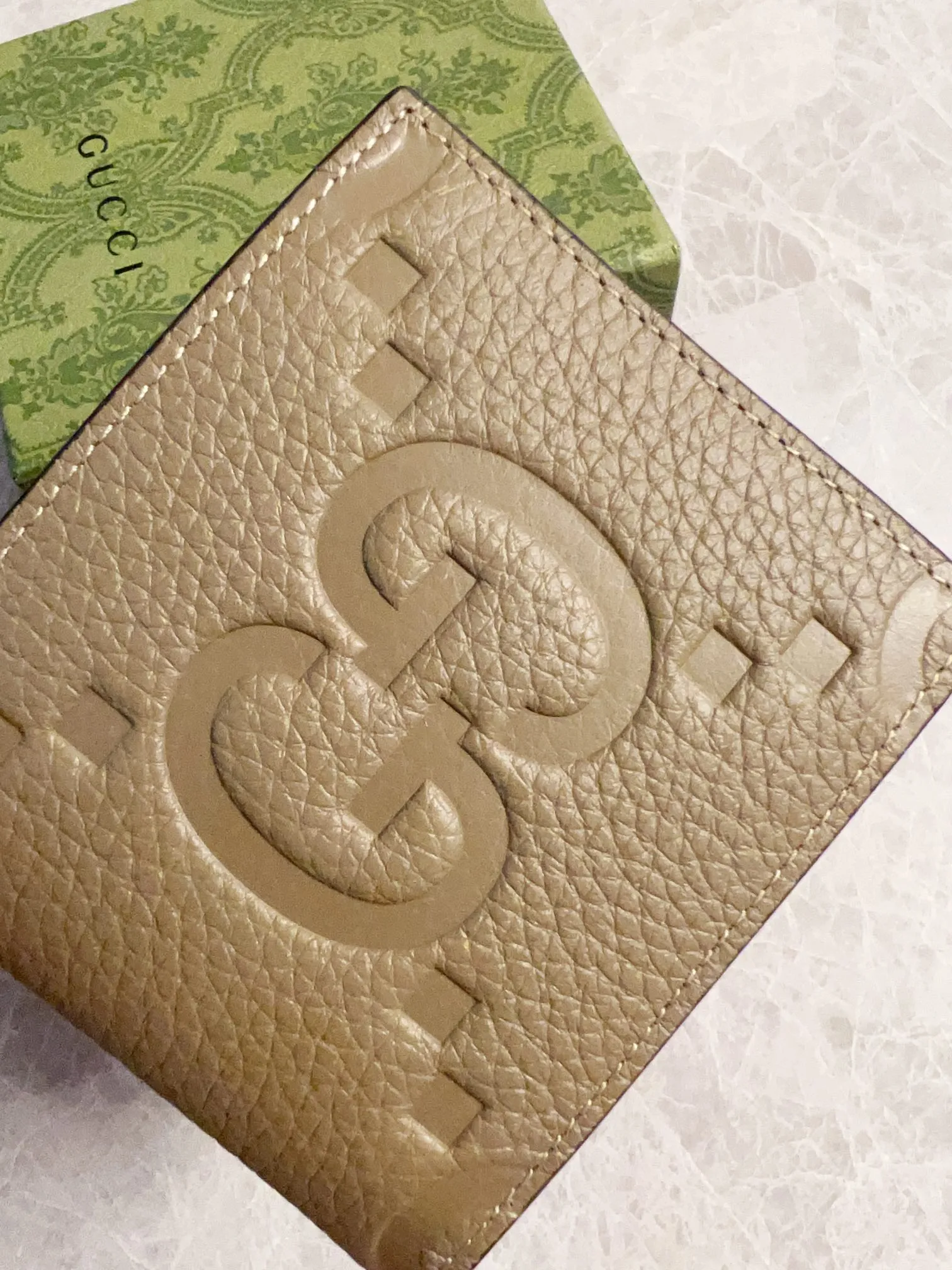 💰300 🇮🇹🇮🇹 New GG Ophidia👉New super double G series pressed G short clip original leather shipped! 🫥🫥Size: 11x9cm, Model: 739475