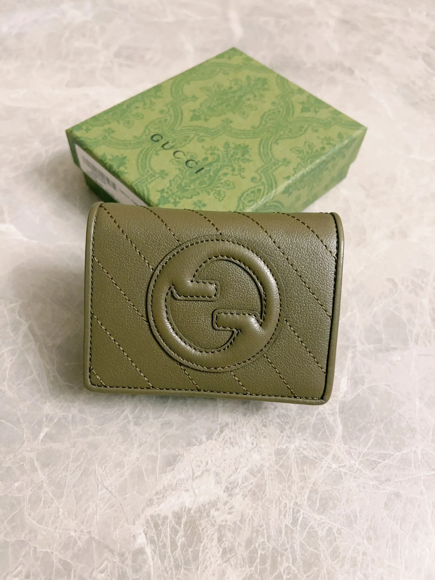 💰410 🇭🇺🇭🇺Gucci Blondie series card holder wallet Model: 760317 Size: 11x8.5x3cm (thick) Color: white, black, gray, brown, pink, green/original leather. Made in Italy