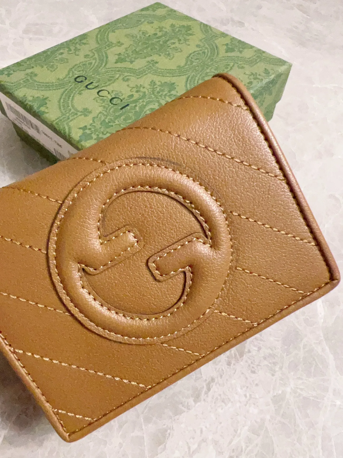 💰410 🇭🇺🇭🇺Gucci Blondie series card holder wallet Model: 760317 Size: 11x8.5x3cm (thick) Color: white, black, gray, brown, pink, green/original leather. Made in Italy