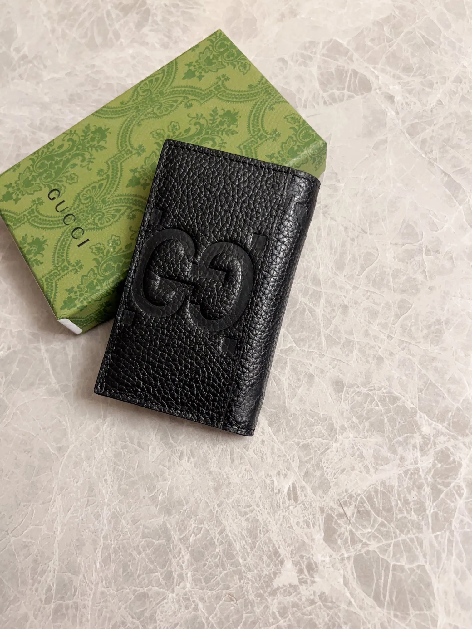 💰340 🇮🇹🇮🇹 New GG Ophidia👉New super double G series pressed G card holder, original leather shipped! 🫥🫥Size: 7.5x12cm, Model: 739478