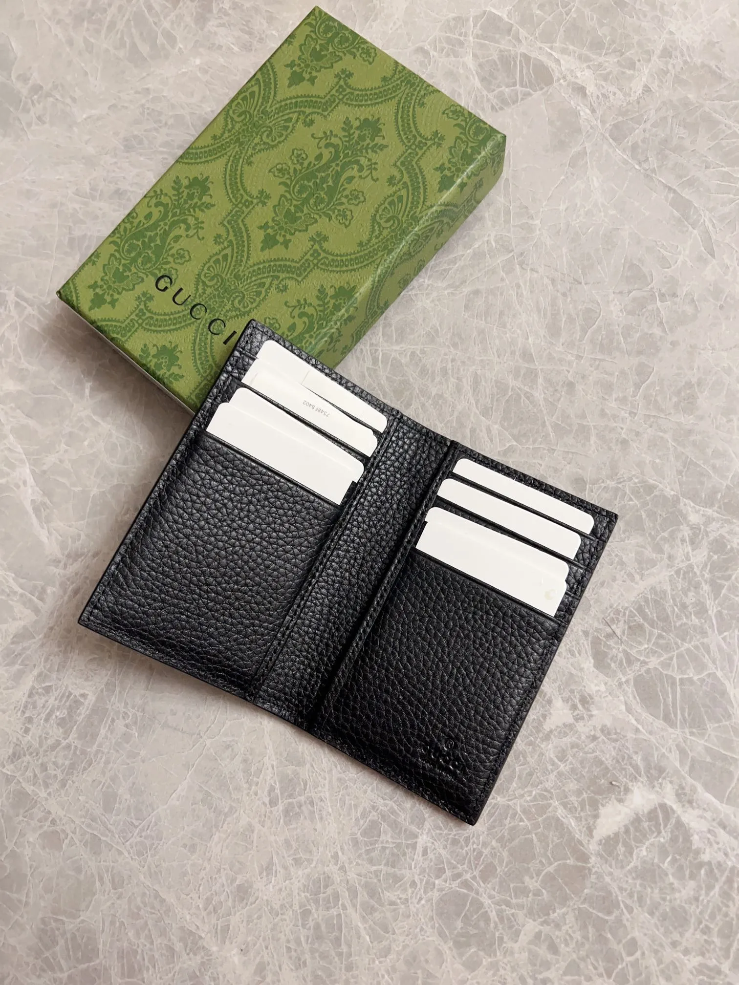 💰340 🇮🇹🇮🇹 New GG Ophidia👉New super double G series pressed G card holder, original leather shipped! 🫥🫥Size: 7.5x12cm, Model: 739478