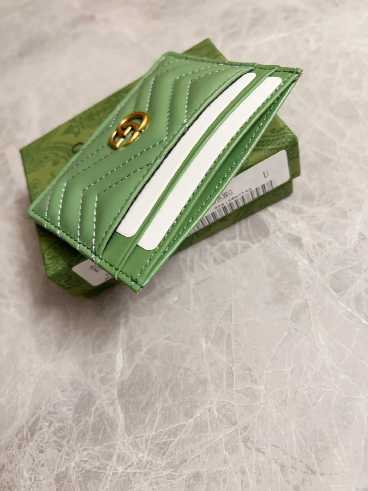 💰220 🇮🇹🇮🇹Gucci’s latest avocado green 🥑🥑～Counter quality, top-quality original goods, real photos! 🥑🥑Model: 443127, size: 10x7cm🥑🥑