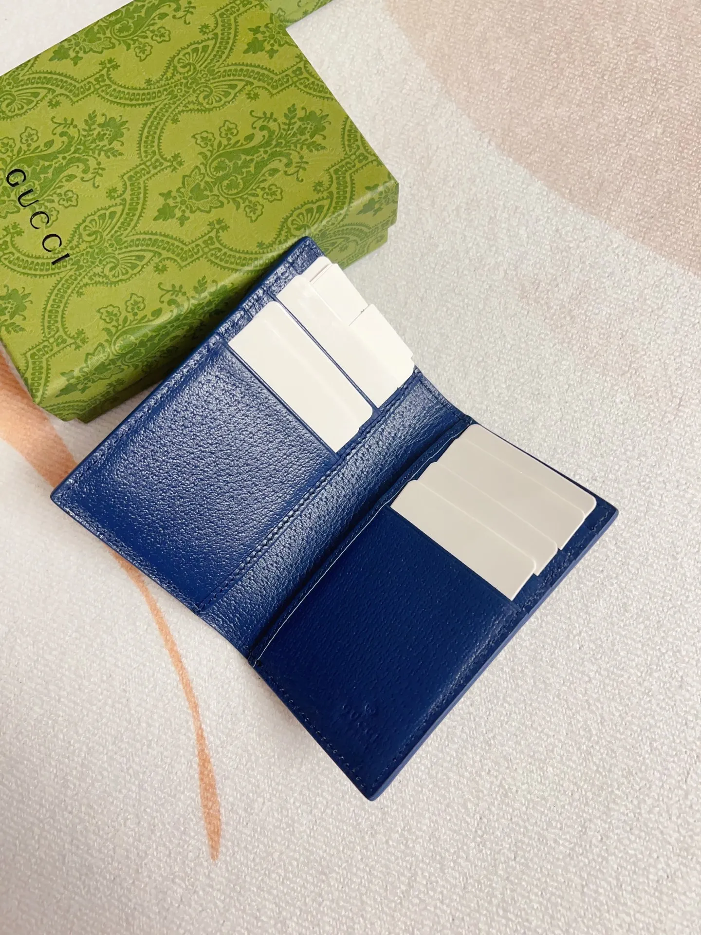 💰310 Counter quality, top-quality original goods, real photos! 768249 black PVC blue shipped ~ size: width 7.5x height 12,