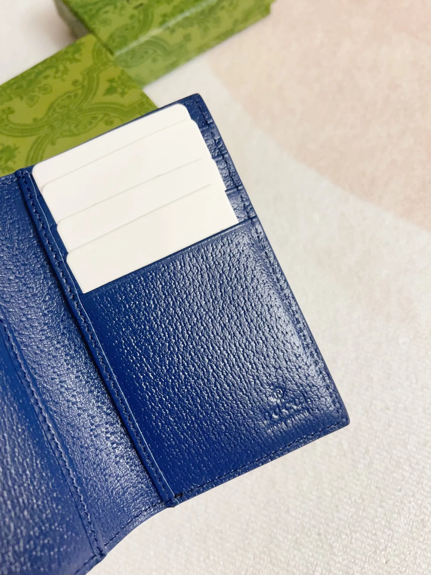 💰310 Counter quality, top-quality original goods, real photos! 768249 black PVC blue shipped ~ size: width 7.5x height 12,