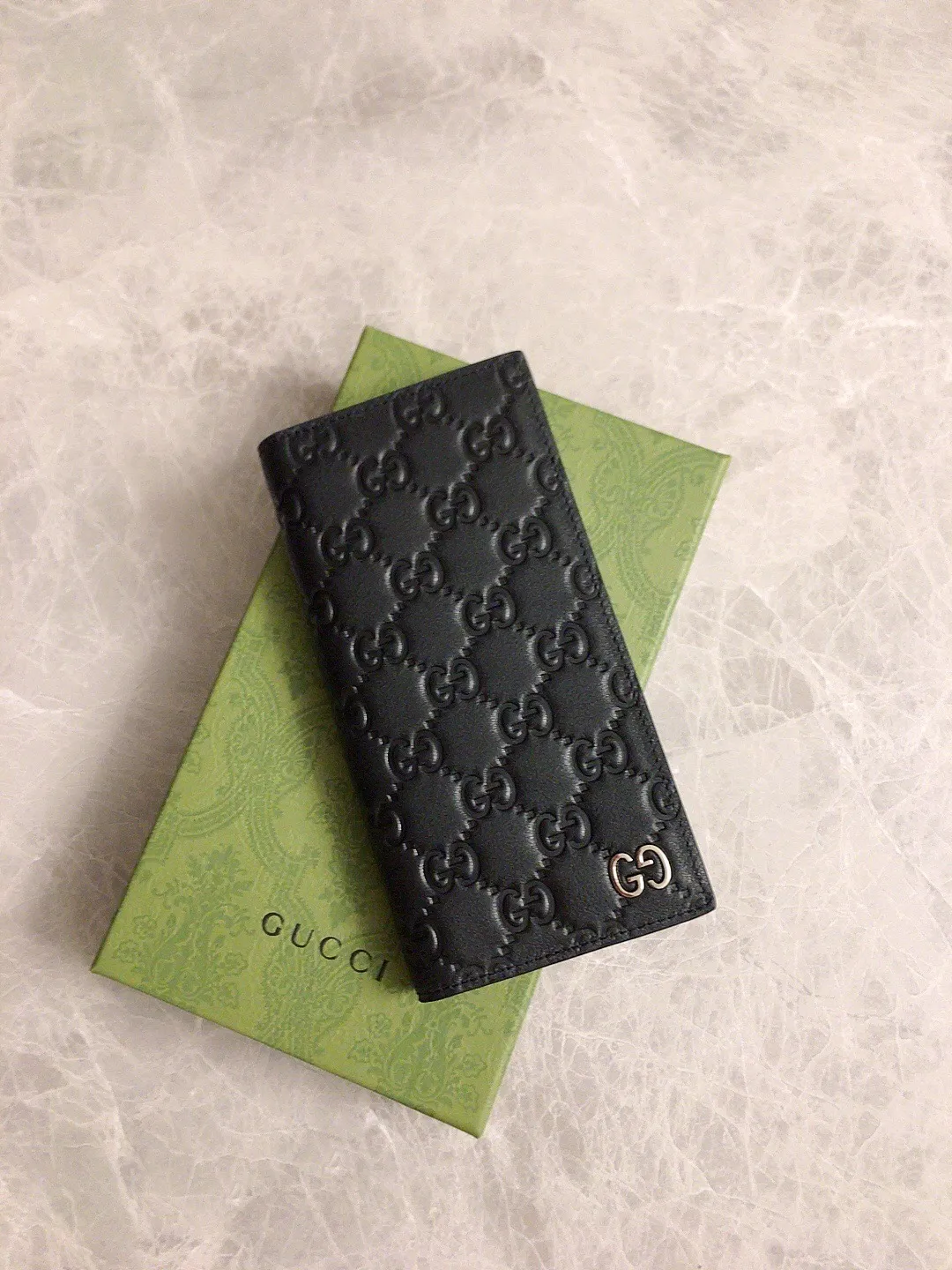 💰360🇭🇺🇭🇺New men's suit clip wallet👓👓Counter quality, authentic mold opening, real shot! 👓👓Original cowhide~Using hot-pressed exquisite printing, thick to the touch, with the latest~double GG metal logo👓👓Fashionable and generous, low-key luxury,👓👓Model: 473920, size: 19x 10cm
