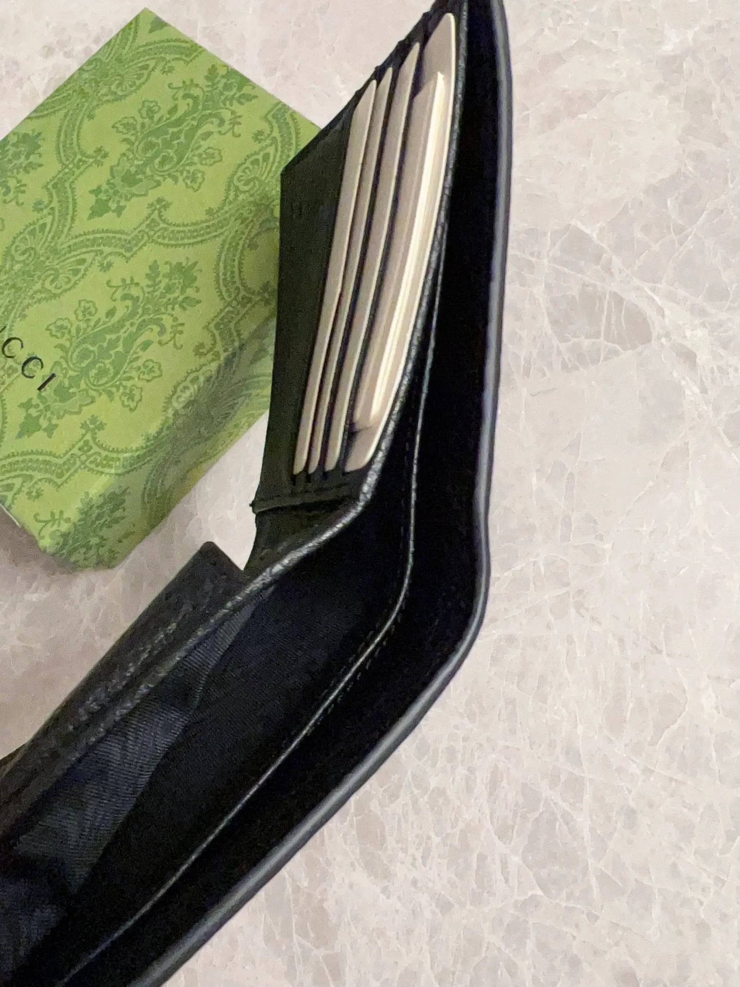 💰320 🇮🇹🇮🇹 New GG Ophidia👉New super double G series pressed G short clip original leather shipped! 🫥🫥Size: 11x9cm, Model: 739479