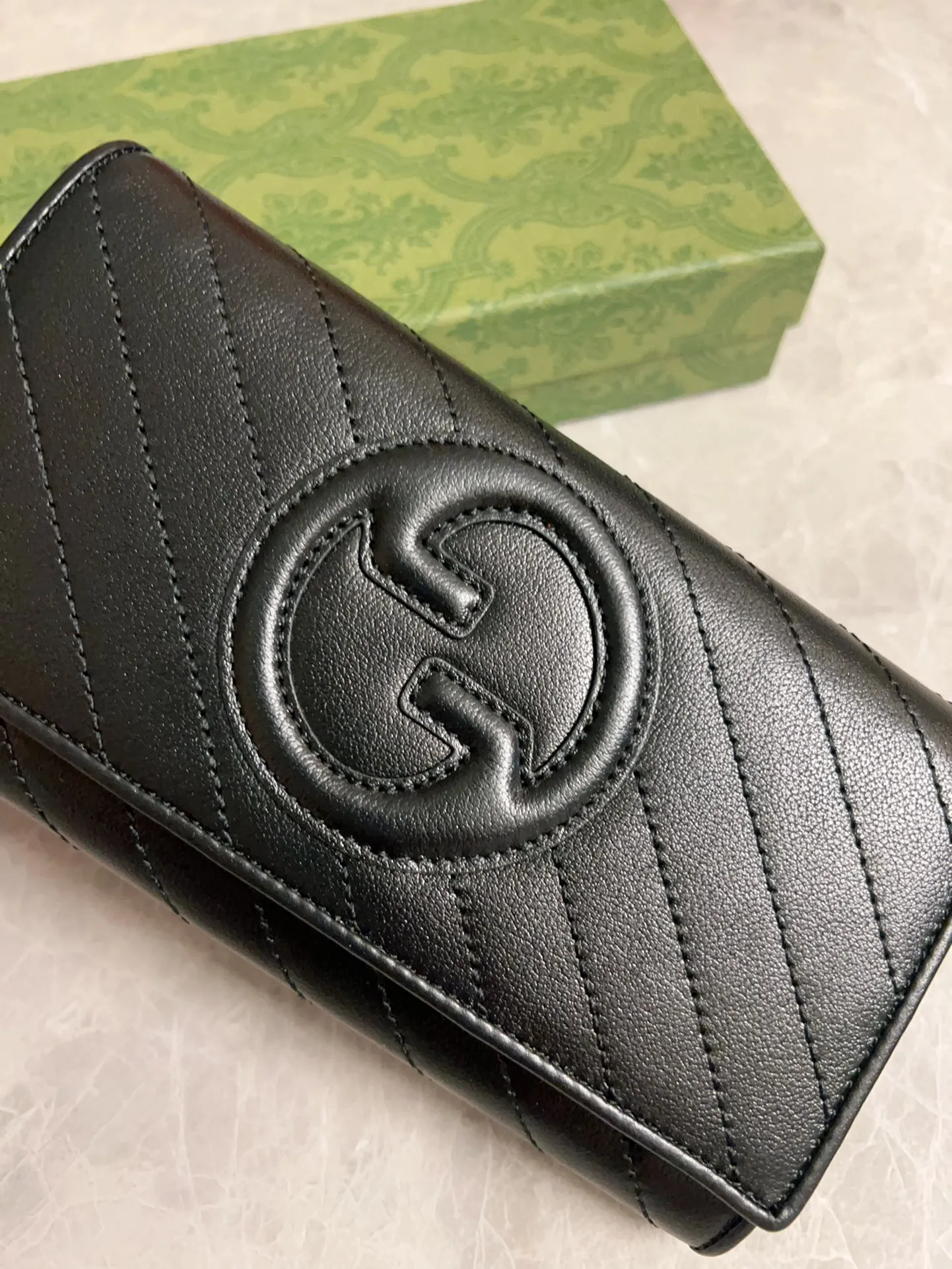💰480🇭🇺🇭🇺Gucci Blondie series full zipper wallet Model: 760302 Size: 19.5x11x3cm (thick) Color: white, black, gray, brown, pink, green/original leather. Made in Italy