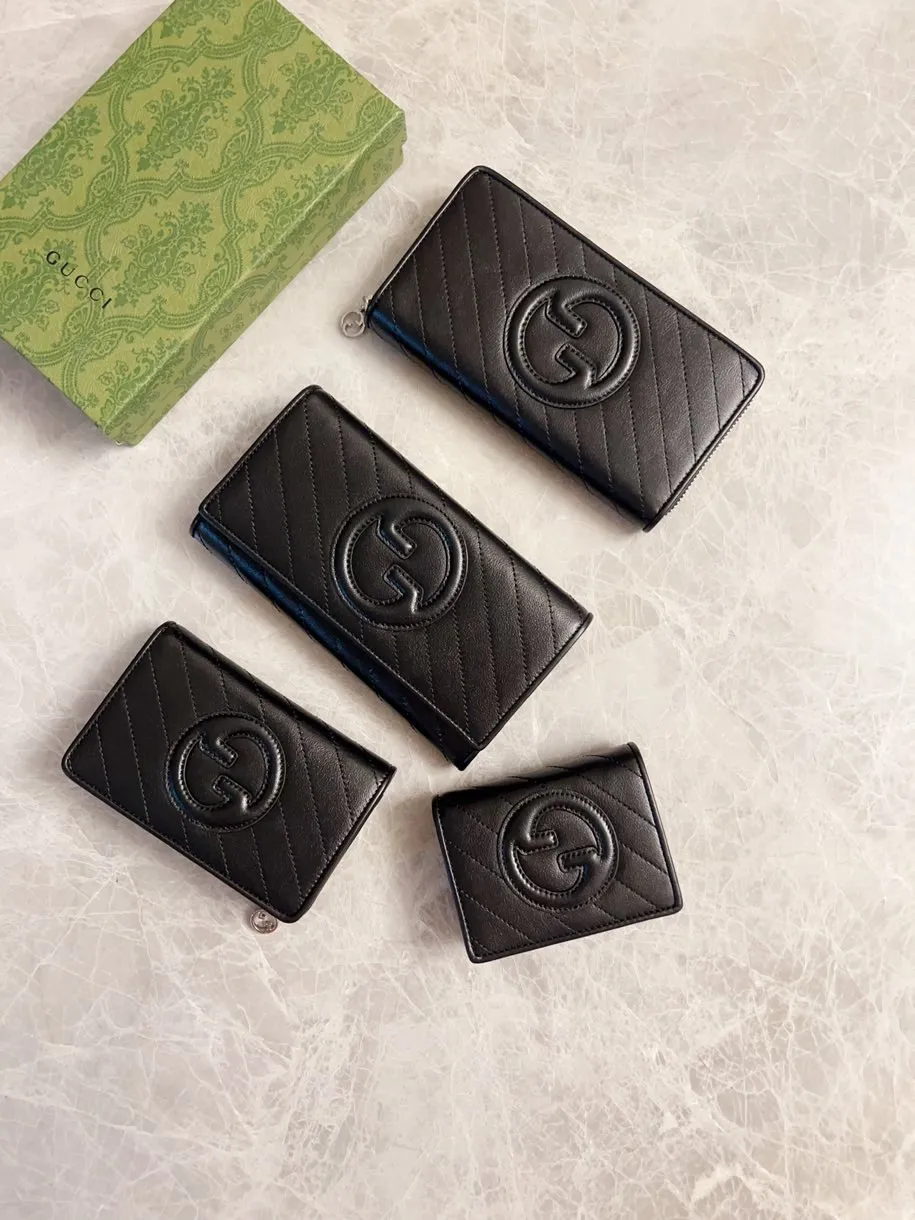 💰480🇭🇺🇭🇺Gucci Blondie series full zipper wallet Model: 760302 Size: 19.5x11x3cm (thick) Color: white, black, gray, brown, pink, green/original leather. Made in Italy