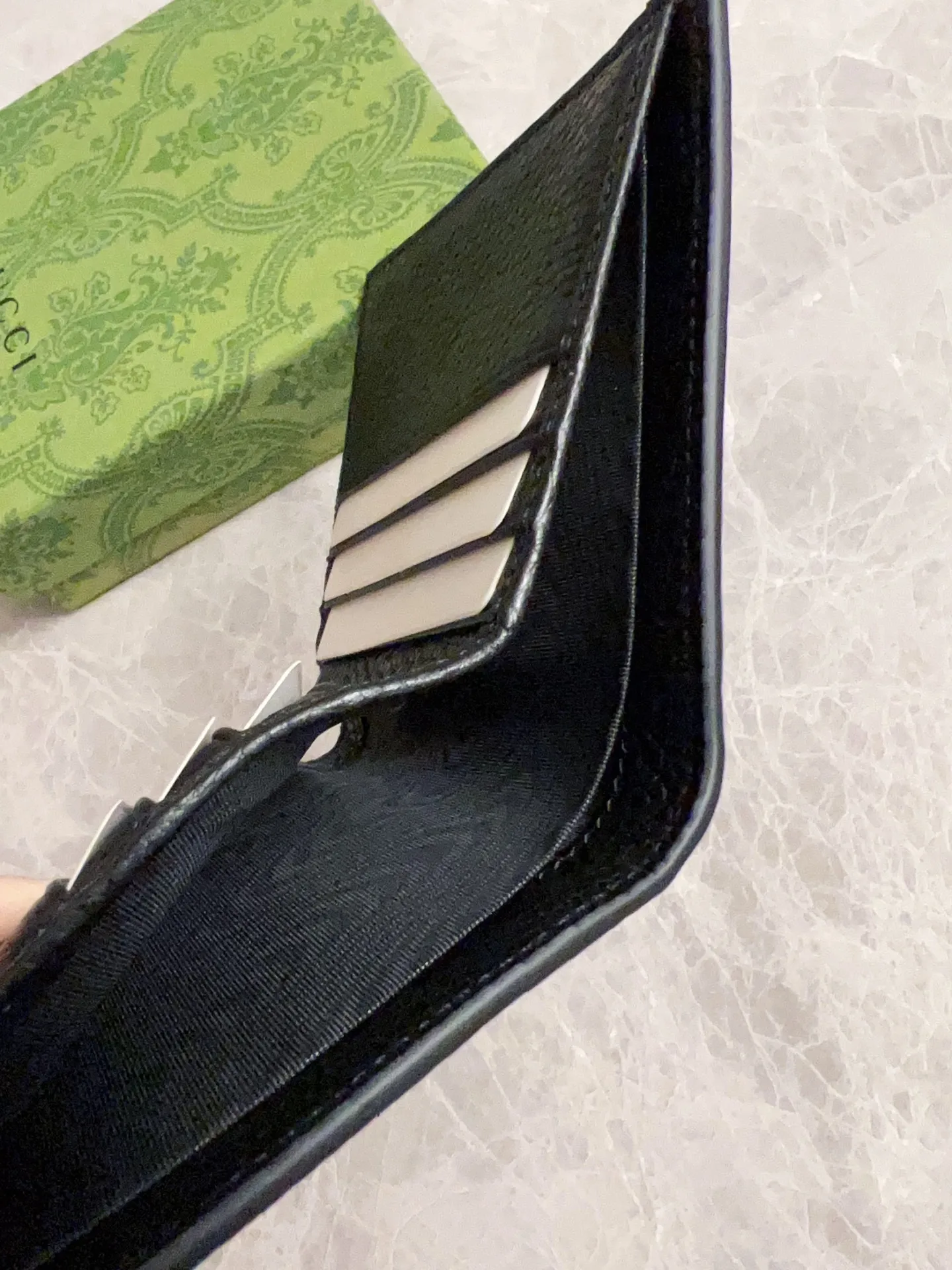 💰340 🇮🇹🇮🇹 New GG Ophidia👉New super double G series pressed G medium short clip original leather shipped! 🫥🫥Size: 10x10cm, Model: 816956