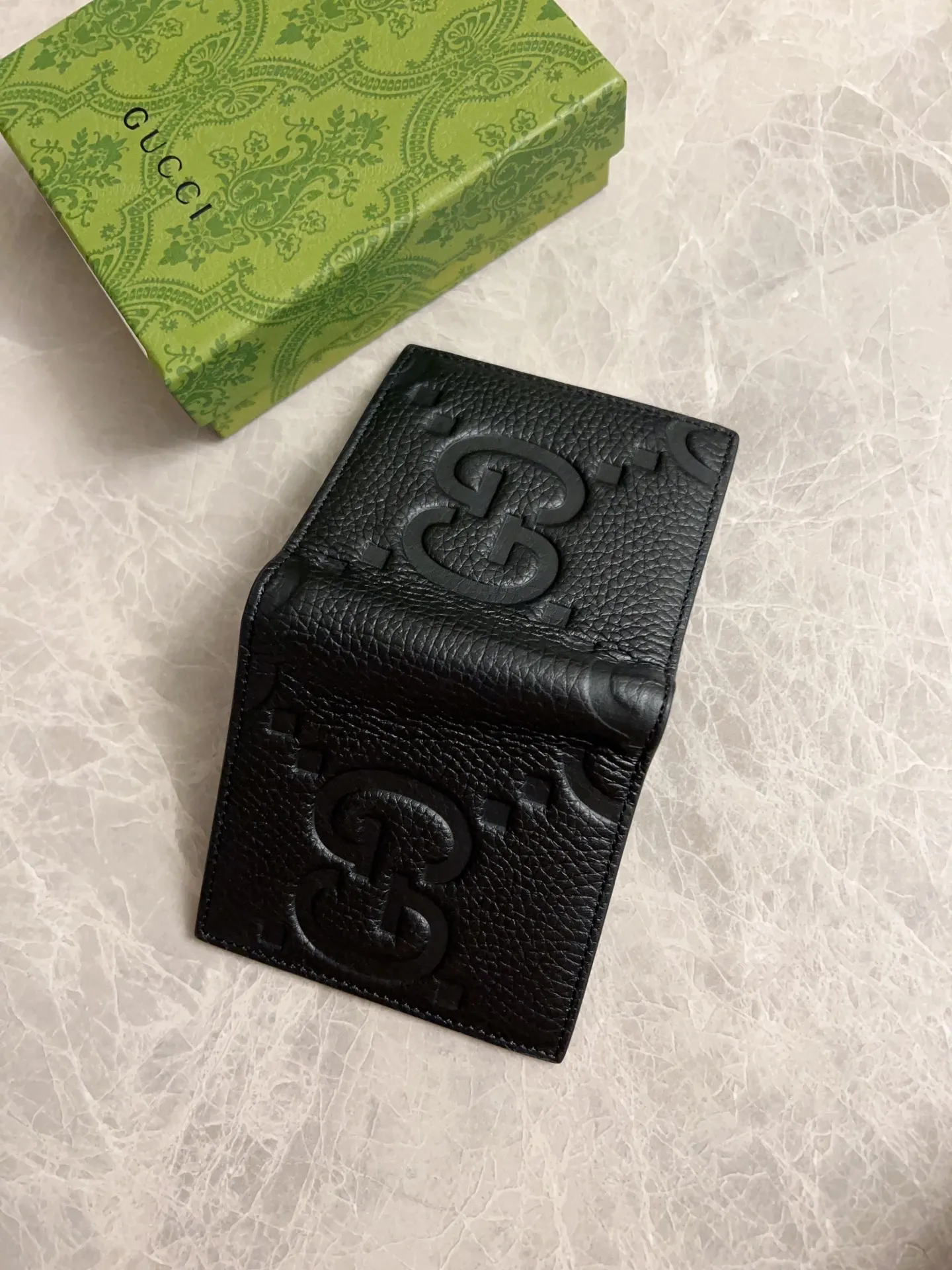 💰340 🇮🇹🇮🇹 New GG Ophidia👉New super double G series pressed G medium short clip original leather shipped! 🫥🫥Size: 10x10cm, Model: 816956