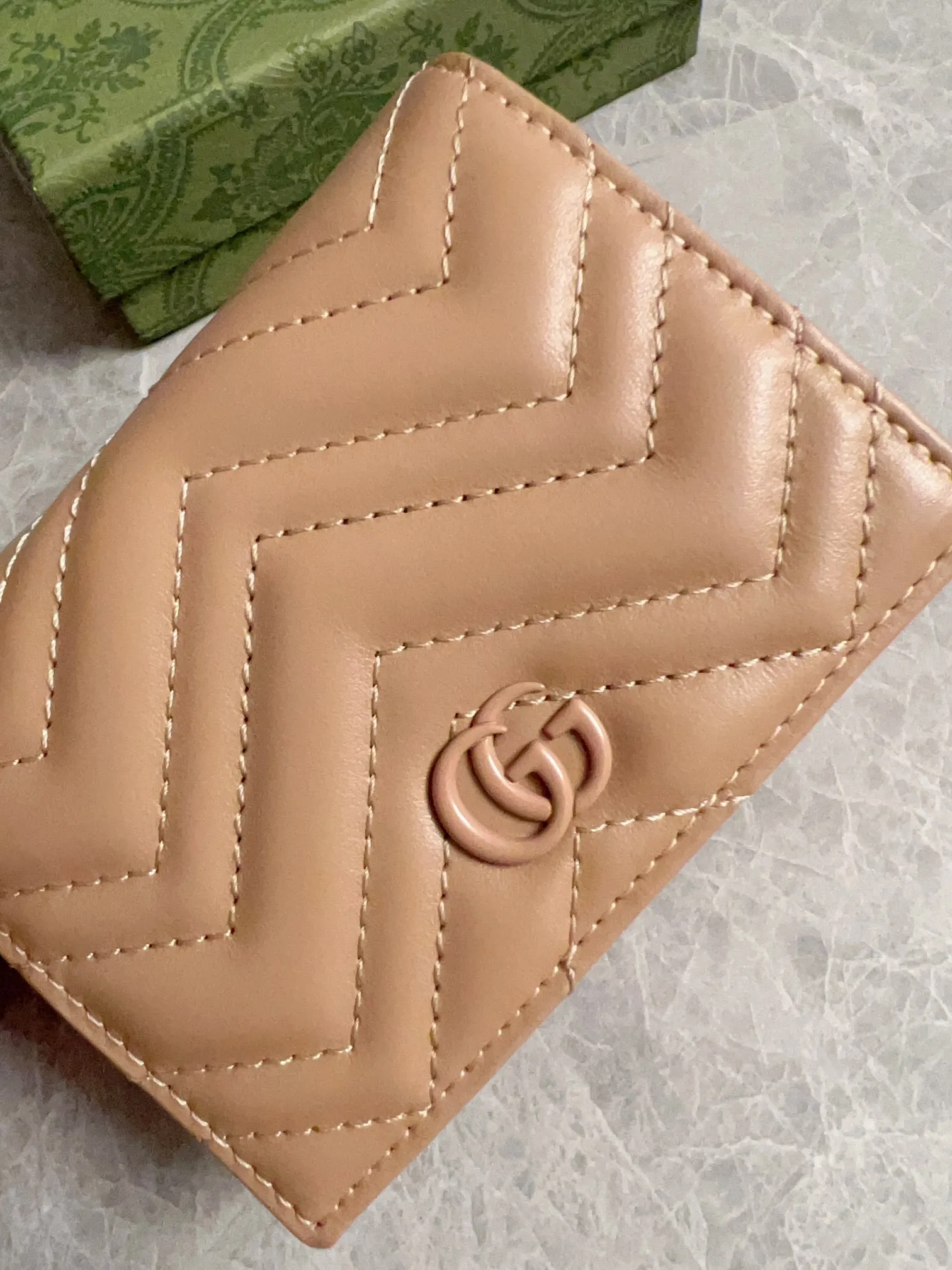 💰350 🇮🇹🇮🇹Original new product on the market! (card holder ~ wallet) counter quality, top-quality original goods, real photos! Style No. 466492 Rose Beige~🎈🎈🎈Dimensions: Width 11X Height 8X Side Width 3, 👏👏👏 Shipped