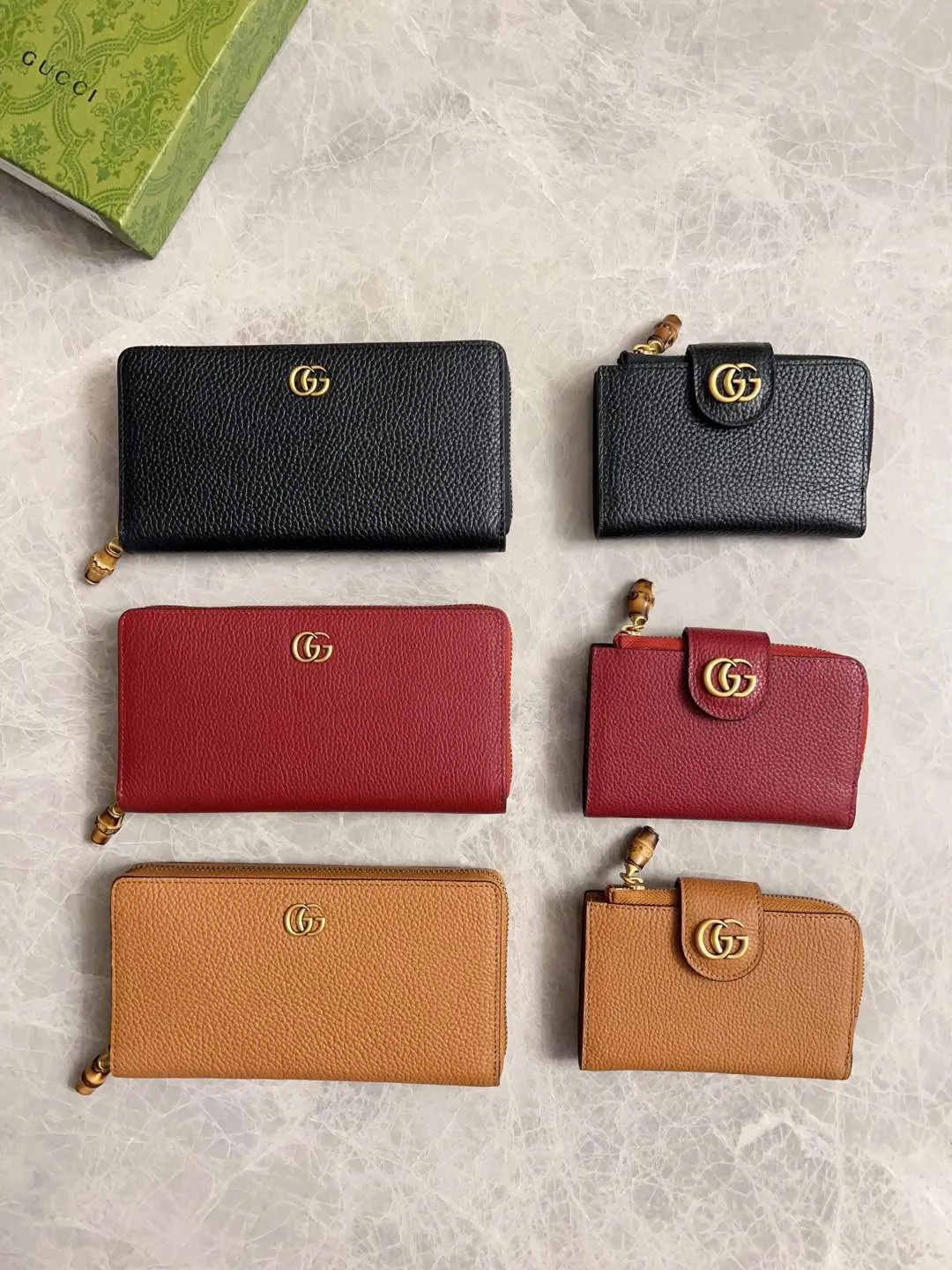 💰460 🇭🇺🇭🇺GG Marmont series long clips are available! Exquisite and generous! Model: 739499. Size: 19.5*11*3cm. Color: black/burgundy/brown/original leather.