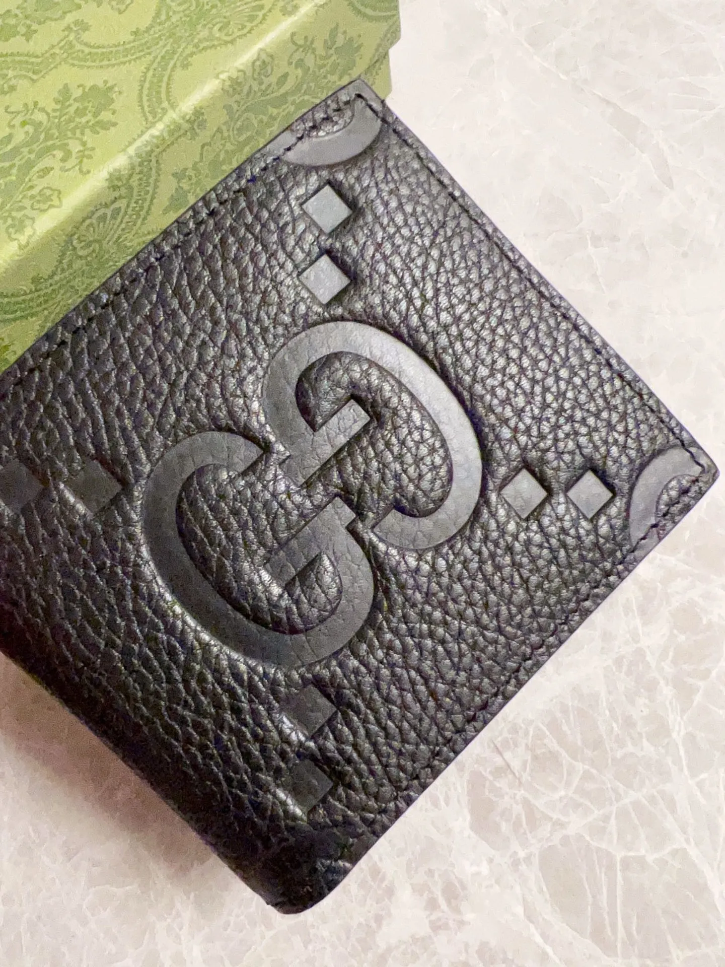 💰300 🇮🇹🇮🇹 New GG Ophidia👉New super double G series pressed G short clip original leather shipped! 🫥🫥Size: 11x9cm, Model: 739475