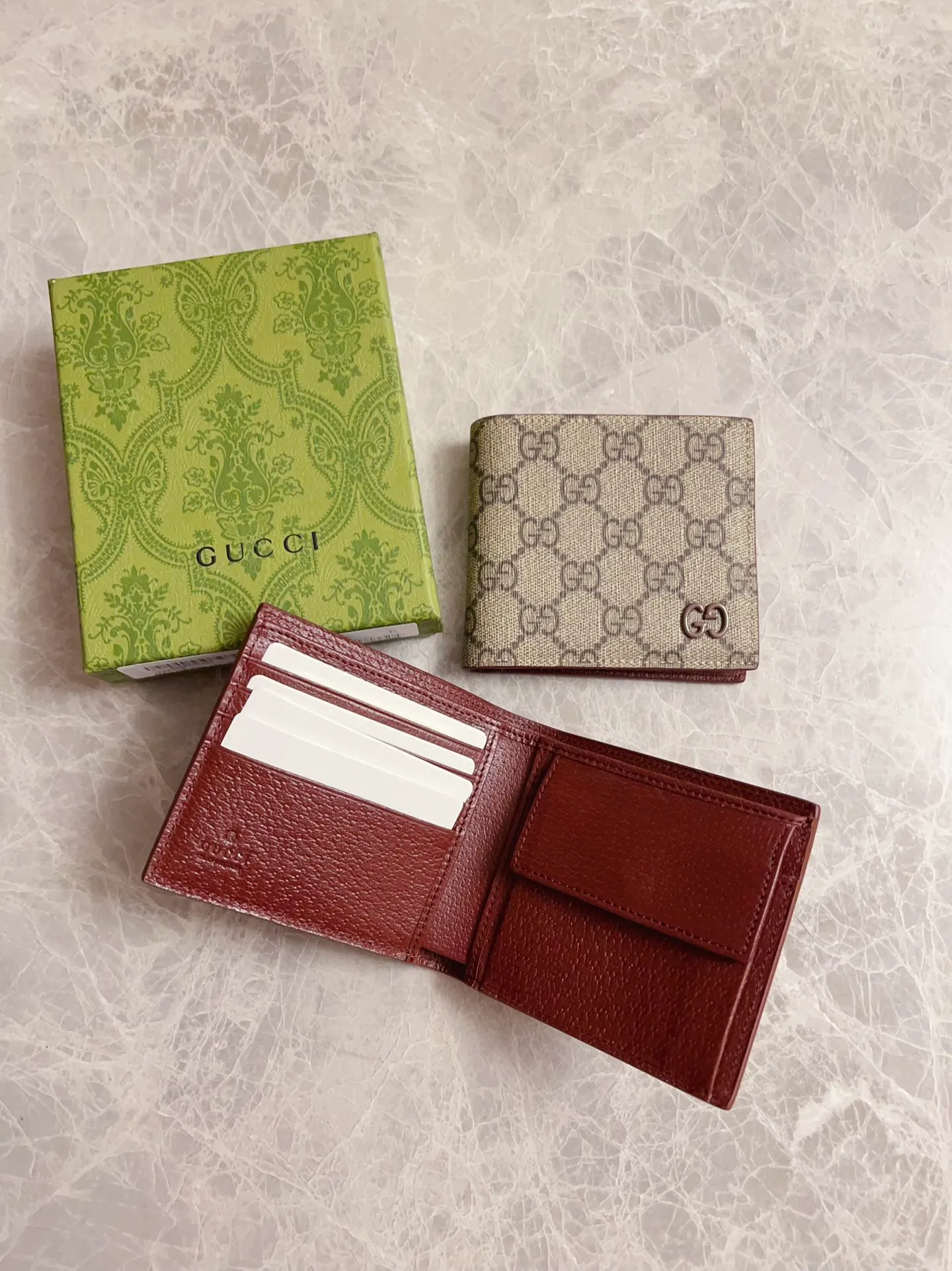 💰320 Counter quality, top-quality original goods, real photos! 768244 coin bag brown/brown brown/maroon shipped in 2 colors ~ size: width 11x height 9,