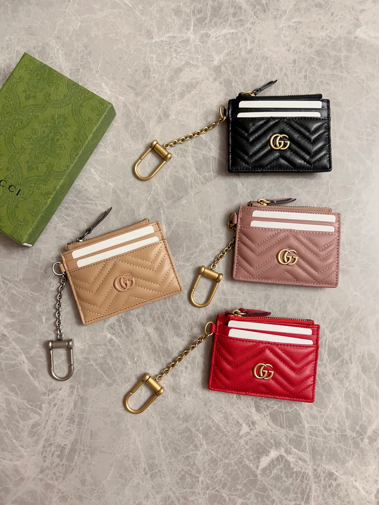 💰350🇮🇹🇮🇹Original new products are on the market! (Card holder) Counter quality, top-quality original goods, real photos! Style No.: 627064 Rose Beige~🎈🎈🎈Size: Width 10 X Height 7.5x1👏👏👏 Shipped