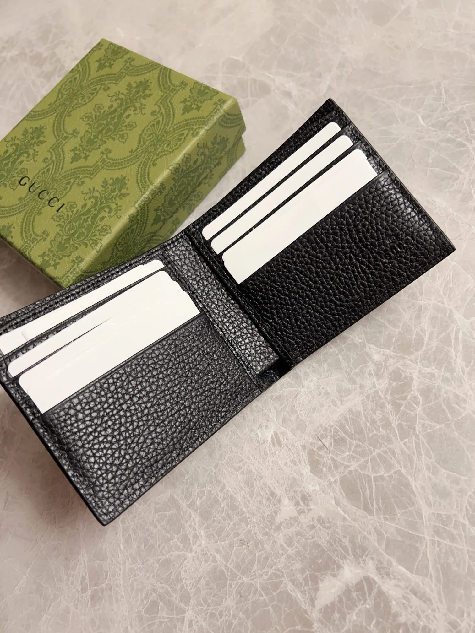 💰300 🇮🇹🇮🇹 New GG Ophidia👉New super double G series pressed G short clip original leather shipped! 🫥🫥Size: 11x9cm, Model: 739475