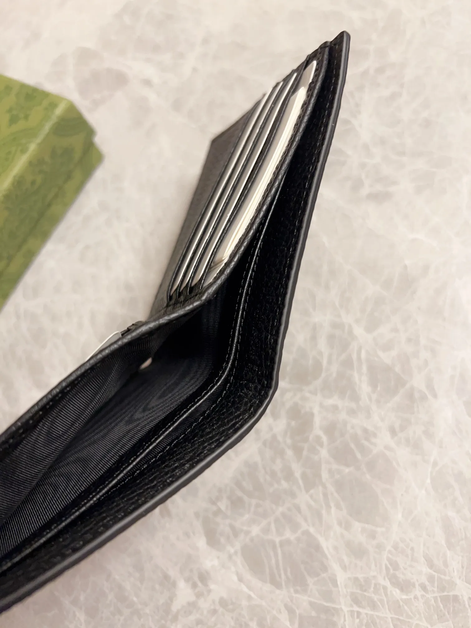 💰300 🇮🇹🇮🇹 New GG Ophidia👉New super double G series pressed G short clip original leather shipped! 🫥🫥Size: 11x9cm, Model: 739475