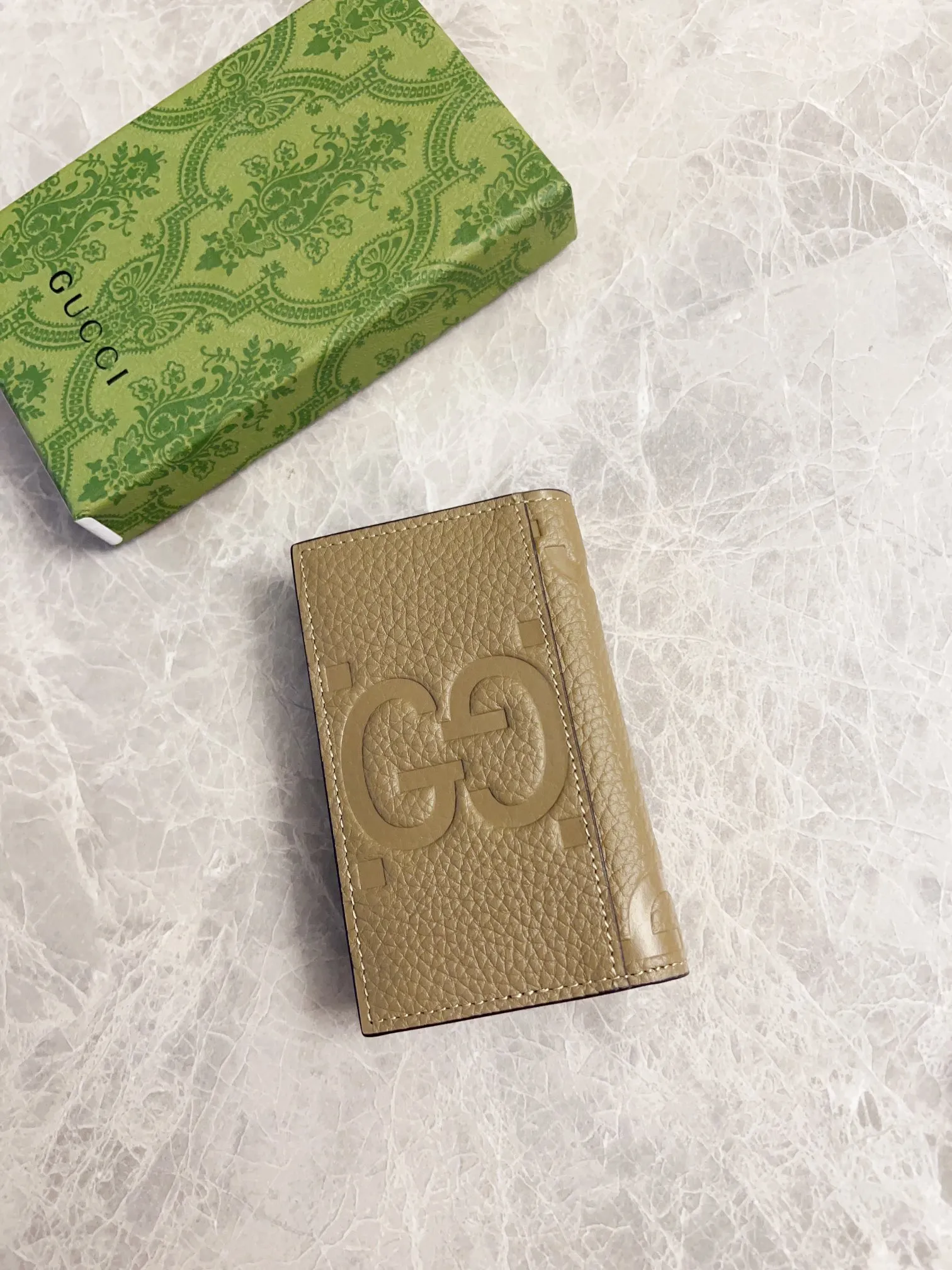 💰330 🇮🇹🇮🇹 New GG Ophidia👉New super double G series pressed G card holder, original leather shipped! 🫥🫥Size: 7.5x12cm, Model: 739478