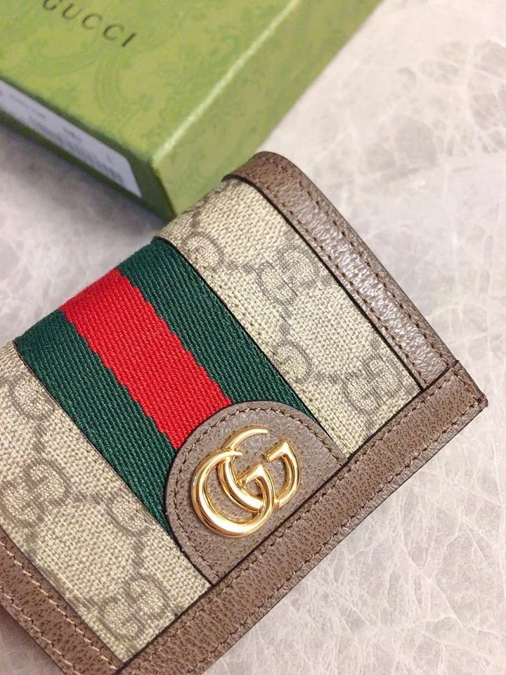 💰330 🇭🇺🇭🇺 The official website is synchronized with the new model! Ophidia series ~ short card holder/wallet, 🏴 char holder/wallet, 🏴 awning Supreme high-grade PVC fabric🏴‍awncharnbar 🏴awngatha