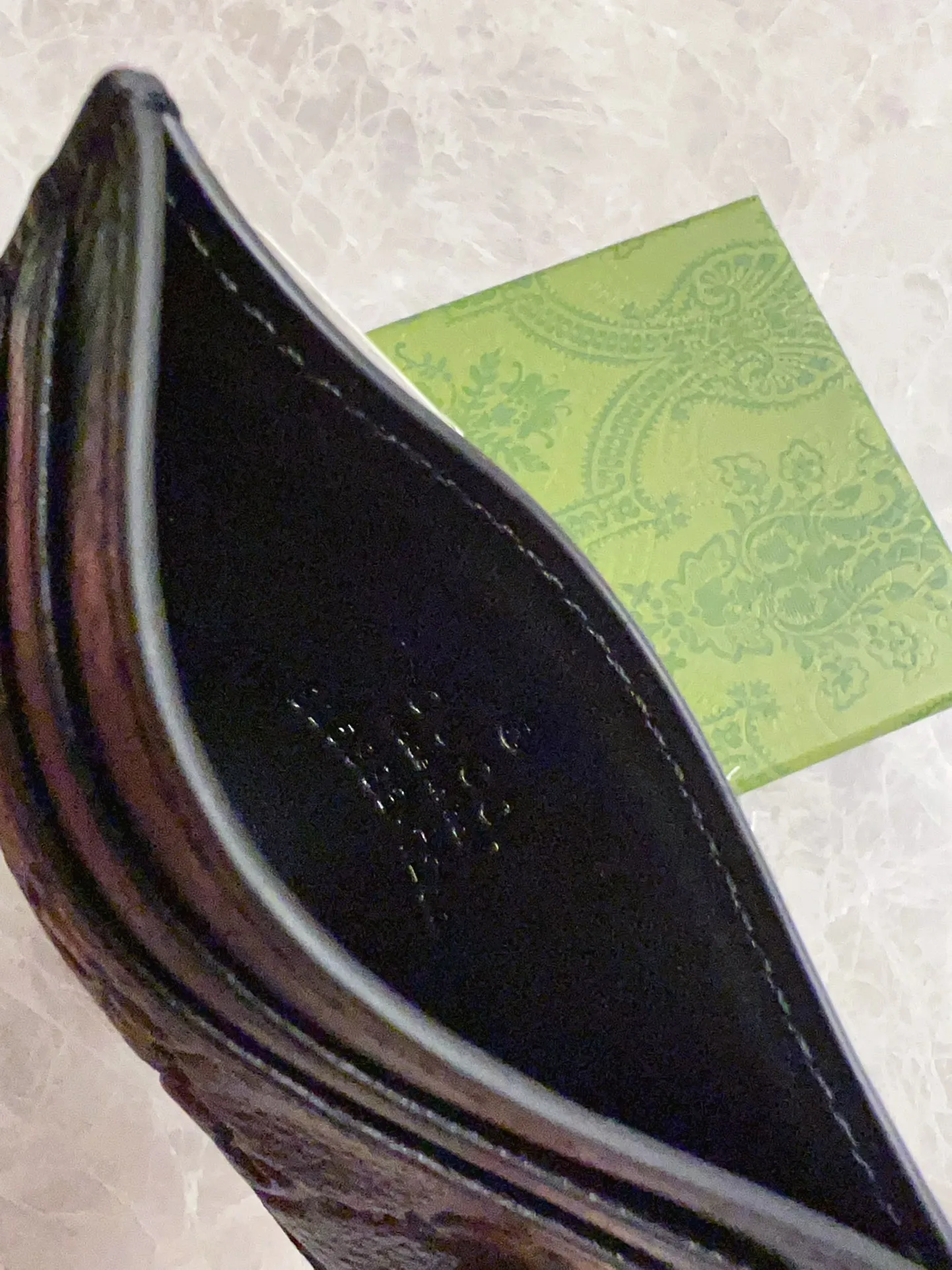 💰230🇮🇹🇮🇹New GG Emblem series super soft pink embossed/full card bag💋💋Model: 815883, size: 10x7cm